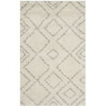 thumbnail image 1 of SAFAVIEH Arizona Basil Geometric Shag Area Rug, Ivory/Beige, 3'2" x 5', 1 of 9