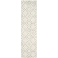 thumbnail image 1 of SAFAVIEH Arizona Basil Geometric Shag Runner Rug, Ivory/Beige, 2'3" x 14', 1 of 7