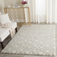 thumbnail image 1 of SAFAVIEH Arizona Briella Geometric Shag Area Rug, Ivory/Beige, 4' x 6', 1 of 9