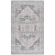 SAFAVIEH Arizona Emelly Medallion Machine Washable Area Rug, Beige/Grey, 8' x 10'