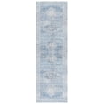thumbnail image 1 of SAFAVIEH Arizona Estelle Geometric Machine Washable Runner Rug, Blue/Light Blue, 2'6" x 8', 1 of 6