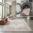 thumbnail image 1 of SAFAVIEH Arizona Hoyt Medallion Machine Washable Area Rug, Beige/Rust, 5' x 8', 1 of 12
