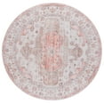 thumbnail image 1 of SAFAVIEH Arizona Hoyt Medallion Machine Washable Area Rug, Beige/Rust, 6' x 6' Round, 1 of 10