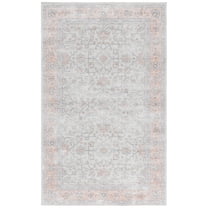 SAFAVIEH Arizona Karena Floral Machine Washable Area Rug, Sage/Rust, 8' x 10'