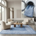 thumbnail image 1 of SAFAVIEH Arizona Laidley Distressed Polyester Area Rug, Blue/Ivory, 8' x 10', 1 of 13