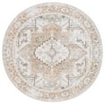 thumbnail image 1 of SAFAVIEH Arizona Lucius Oriental Machine Washable Area Rug, Beige/Gold, 4' x 4' Round, 1 of 11