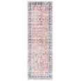 thumbnail image 1 of SAFAVIEH Arizona Melany Distressed Polyester Runner Rug, Rust/Aqua, 2'6" x 8', 1 of 7
