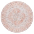 thumbnail image 1 of SAFAVIEH Arizona Melvin Medallion Machine Washable Area Rug, Rust/Beige, 6' x 6' Round, 1 of 10