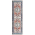 thumbnail image 1 of SAFAVIEH Arizona Merrilyn Oriental Machine Washable Runner Rug, Rust/Navy, 2'6" x 8', 1 of 1
