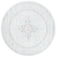 thumbnail image 1 of SAFAVIEH Arizona Mia Medallion Machine Washable Area Rug, Light Grey/Light Green, 6' x 6' Round, 1 of 7