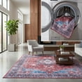 thumbnail image 1 of SAFAVIEH Arizona Orlando Oriental Machine Washable Area Rug, Red/Navy, 5' x 8', 1 of 13