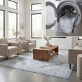 thumbnail image 1 of SAFAVIEH Arizona Parker Medallion Polyester Area Rug, Light Blue/Ivory, 3' x 5', 1 of 13