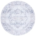 thumbnail image 1 of SAFAVIEH Arizona Patricia Medallion Machine Washable Area Rug, Ivory/Grey, 6' x 6' Round, 1 of 10