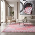 thumbnail image 1 of SAFAVIEH Arizona Rita Oriental Machine Washable Area Rug, Pink/Beige, 6' x 6' Square, 1 of 13