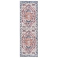 thumbnail image 1 of SAFAVIEH Arizona Robina Oriental Machine Washable Runner Rug, Red/Navy, 2'6" x 12', 1 of 7