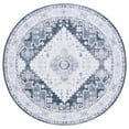 thumbnail image 1 of SAFAVIEH Arizona Roderick Oriental Machine Washable Area Rug, Grey Green/Ivory, 6' x 6' Round, 1 of 9