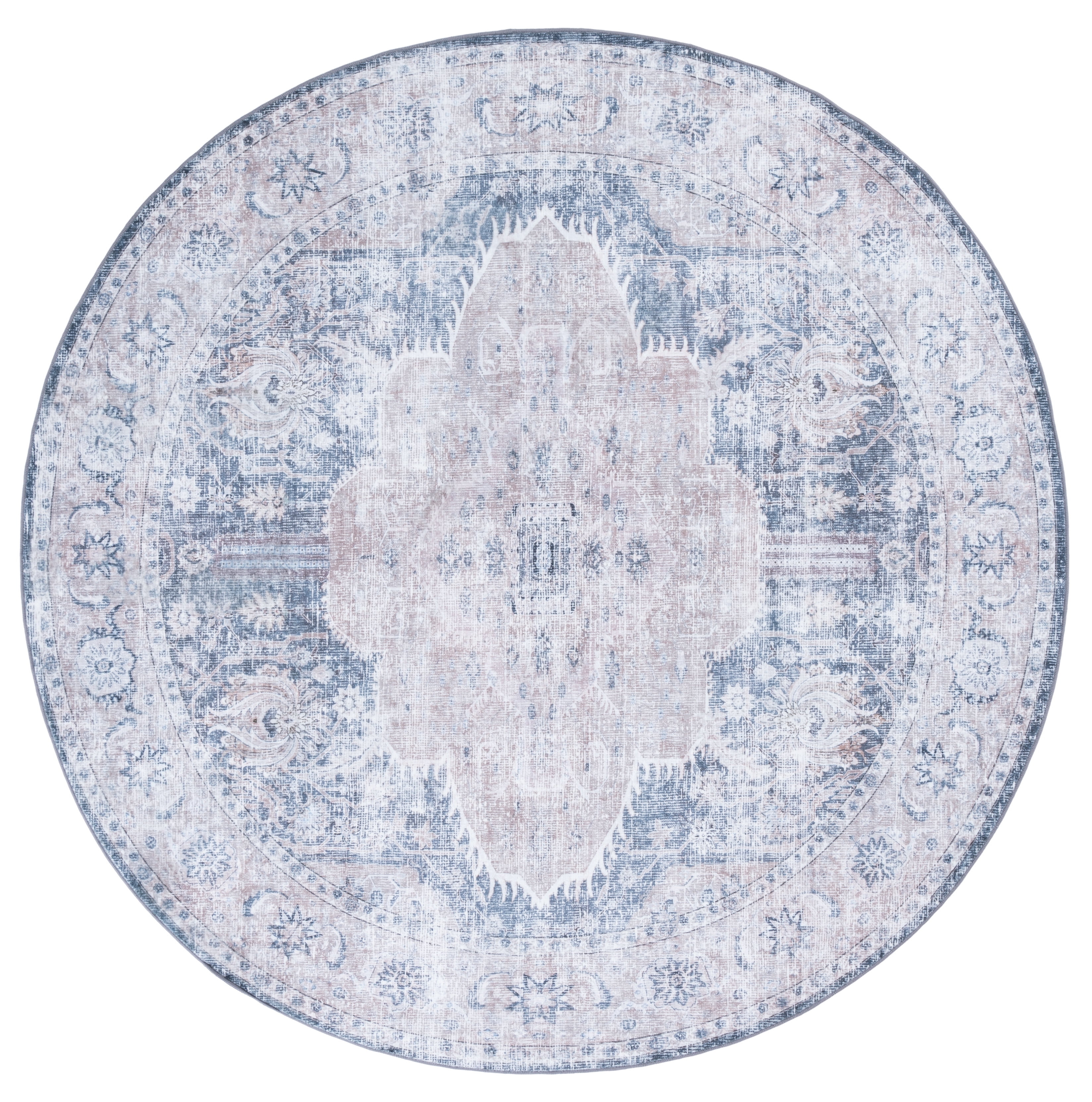 Rowena Rug SAFAVIEH Arizona Rowena Medallion Machine Washable Area Rug, Sage/Grey ...