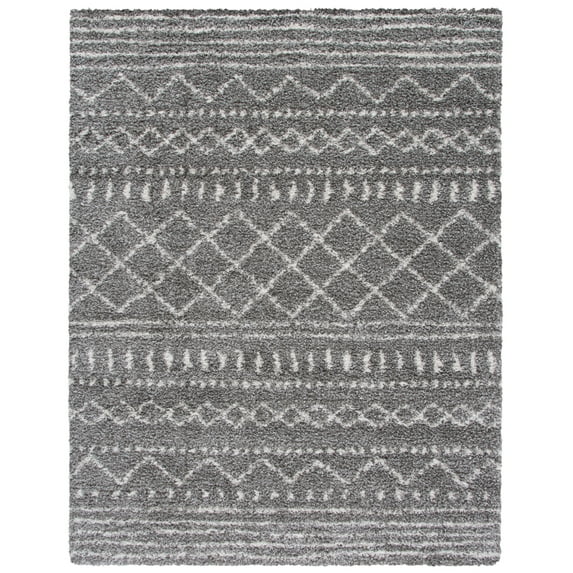 SAFAVIEH Arizona Shag Collection ASG741B Brown/Ivory Rug