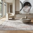 thumbnail image 1 of SAFAVIEH Arizona Shawn Medallion Machine Washable Area Rug, Beige/Taupe, 4' x 6', 1 of 14