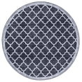 thumbnail image 1 of SAFAVIEH Arizona Shevon Trellis Polyester Area Rug, Black/Gray, 6' x 6' Round, 1 of 6