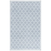 SAFAVIEH Arizona Shevon Trellis Polyester Area Rug, Gray/Ivory, 8' x 10'