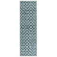 thumbnail image 1 of SAFAVIEH Arizona Shevon Trellis Polyester Machine Washable Runner Rug, Green, 2'6" x 8', 1 of 7