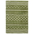 thumbnail image 1 of SAFAVIEH Arizona Teagan Geometric Shag Area Rug, Green/Ivory, 2'3" x 4', 1 of 11