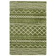 thumbnail image 1 of SAFAVIEH Arizona Teagan Geometric Shag Area Rug, Green/Ivory, 3'2" x 5', 1 of 8