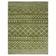 thumbnail image 1 of SAFAVIEH Arizona Teagan Geometric Shag Area Rug, Green/Ivory, 6'7" x 9'2", 1 of 11
