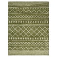 thumbnail image 1 of SAFAVIEH Arizona Teagan Geometric Shag Area Rug, Green/Ivory, 9' x 12', 1 of 11