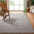 thumbnail image 1 of Safavieh Arizona Teagan Geometric Shag Area Rug, Gray/Ivory, 10' x 14', 1 of 12