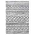 thumbnail image 1 of SAFAVIEH Arizona Teagan Geometric Shag Area Rug, Grey/Ivory, 3'2" x 5', 1 of 8