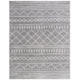 thumbnail image 1 of SAFAVIEH Arizona Teagan Geometric Shag Area Rug, Grey/Ivory, 6'7" x 9'2", 1 of 8