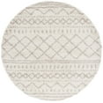 thumbnail image 1 of SAFAVIEH Arizona Teagan Geometric Shag Area Rug, Ivory/Beige, 9' x 9' Round, 1 of 9
