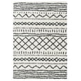 thumbnail image 1 of SAFAVIEH Arizona Teagan Geometric Shag Area Rug, Ivory/Black, 5'1" x 7'6", 1 of 8