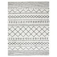 thumbnail image 1 of SAFAVIEH Arizona Teagan Geometric Shag Area Rug, Ivory/Black, 8' x 10', 1 of 9