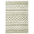 thumbnail image 1 of SAFAVIEH Arizona Teagan Geometric Shag Area Rug, Ivory/Green, 3'2" x 5', 1 of 8