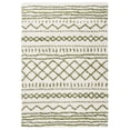 thumbnail image 1 of SAFAVIEH Arizona Teagan Geometric Shag Area Rug, Ivory/Green, 4' x 6', 1 of 11