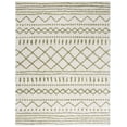 thumbnail image 1 of SAFAVIEH Arizona Teagan Geometric Shag Area Rug, Ivory/Green, 9' x 12', 1 of 8