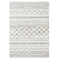 thumbnail image 1 of SAFAVIEH Arizona Teagan Geometric Shag Area Rug, Ivory/Grey, 5'1" x 7'6", 1 of 8