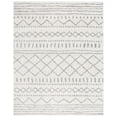 thumbnail image 1 of SAFAVIEH Arizona Teagan Geometric Shag Area Rug, Ivory/Grey, 9' x 12', 1 of 8