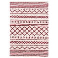 thumbnail image 1 of SAFAVIEH Arizona Teagan Geometric Shag Area Rug, Ivory/Red, 3'2" x 5', 1 of 8