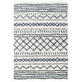 thumbnail image 1 of SAFAVIEH Arizona Teagan Geometric Shag Area Rug, Ivory/Slate, 4' x 6', 1 of 8