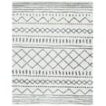 thumbnail image 1 of SAFAVIEH Arizona Teagan Geometric Shag Area Rug, Ivory/Slate, 9' x 12', 1 of 8