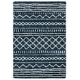 thumbnail image 1 of SAFAVIEH Arizona Teagan Geometric Shag Area Rug, Slate Blue/Ivory, 4' x 6', 1 of 11