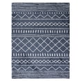 thumbnail image 1 of SAFAVIEH Arizona Teagan Geometric Shag Area Rug, Slate Blue/Ivory, 6'7" x 9'2", 1 of 11