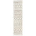 thumbnail image 1 of SAFAVIEH Arizona Teagan Geometric Shag Runner Rug, Ivory/Beige, 2'3" x 20', 1 of 9