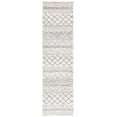 thumbnail image 1 of SAFAVIEH Arizona Teagan Geometric Shag Runner Rug, Ivory/Grey, 2'3" x 14', 1 of 8