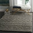 thumbnail image 1 of SAFAVIEH Arizona Teagan Geometric Striped Shag Runner Rug, Brown/Ivory, 2'3" x 6', 1 of 11