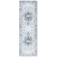 thumbnail image 1 of SAFAVIEH Arizona Tristen Medallion Machine Washable Runner Rug, Ivory/Blue, 2'6" x 10', 1 of 10
